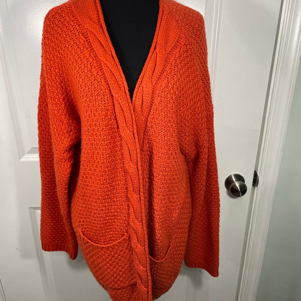 Grecerelle Cozy Orange Women's Sweater Size 2XL CB-105